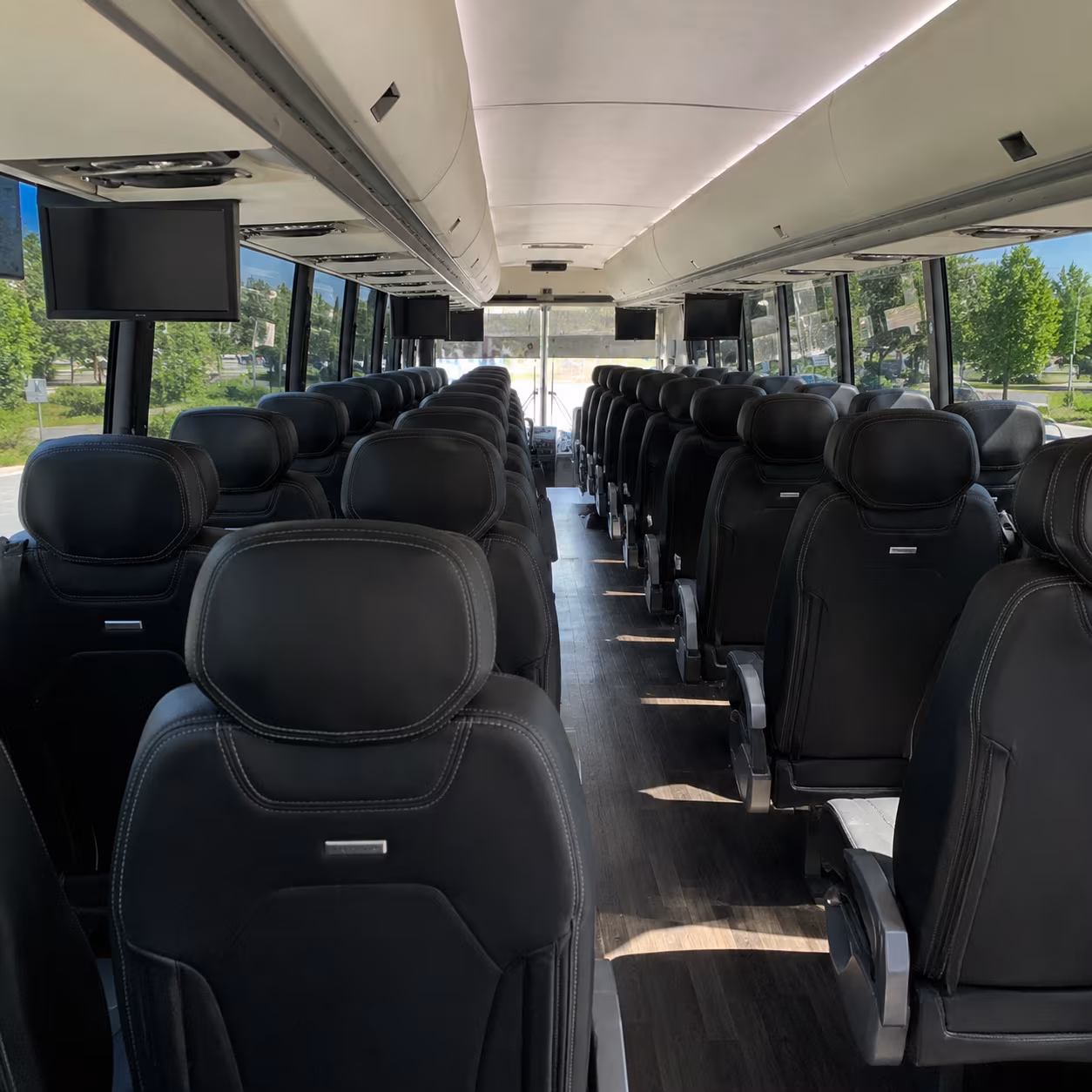 trenton charter bus interior