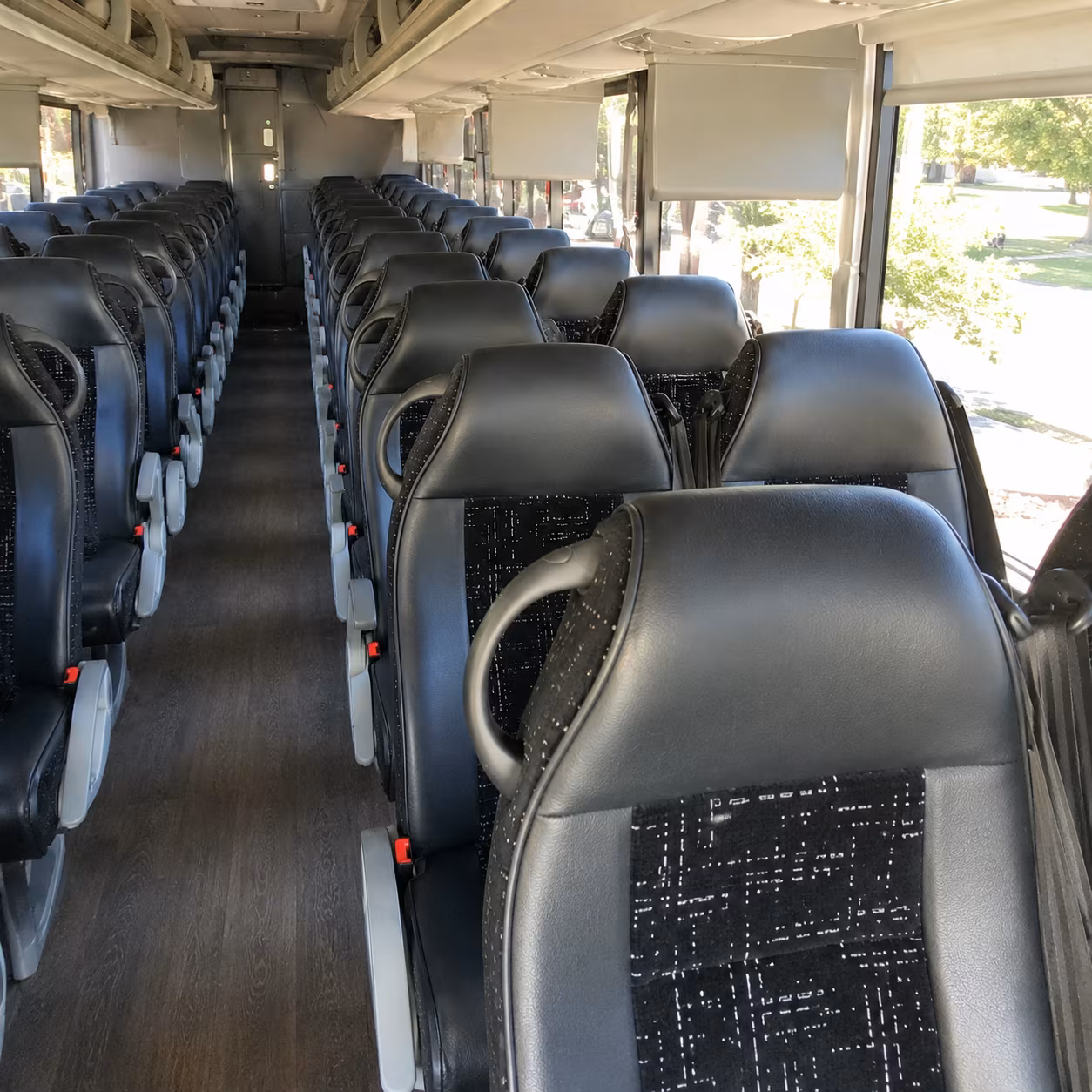 trenton charter bus services interior